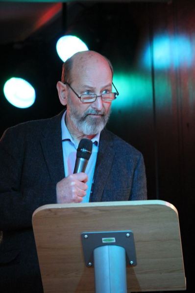 Retired GP, Dr Tim Thornton, Living with Fracking event at Ribby Hall, near Blackpool, 9 February 2019. Photo: Refracktion.com