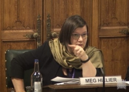 Meg Hillier, chair of Public Accounts Committee, 11 February 2019. Photo: Parliament TV